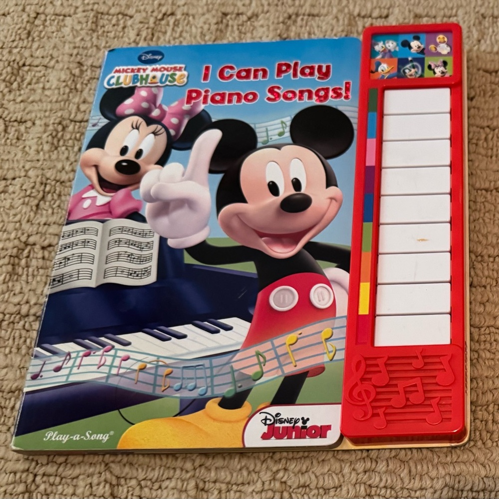 Disney Mickey Mouse I Can Play Piano Songs Book